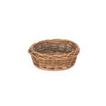 Wicker Unpeeled Willow Round Tray | Small | Brown