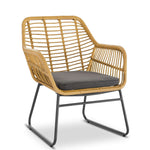 4-piece Wicker Pe Rattan Garden Furniture Set