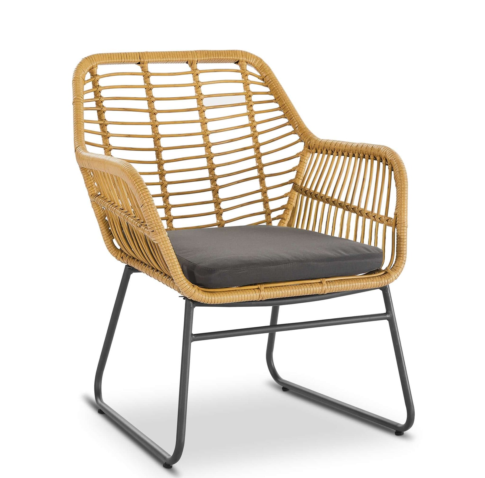 4-piece Wicker Pe Rattan Garden Furniture Set