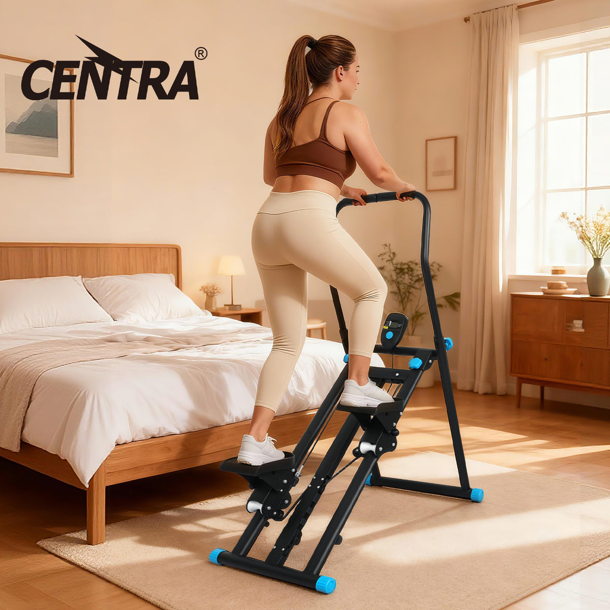 Centra Foldable Vertical Climber Exercise Machine Full Body Cardio Fitness