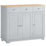 Sideboard Buffet Cabinet With Storage Cabinets And Drawers | Grey