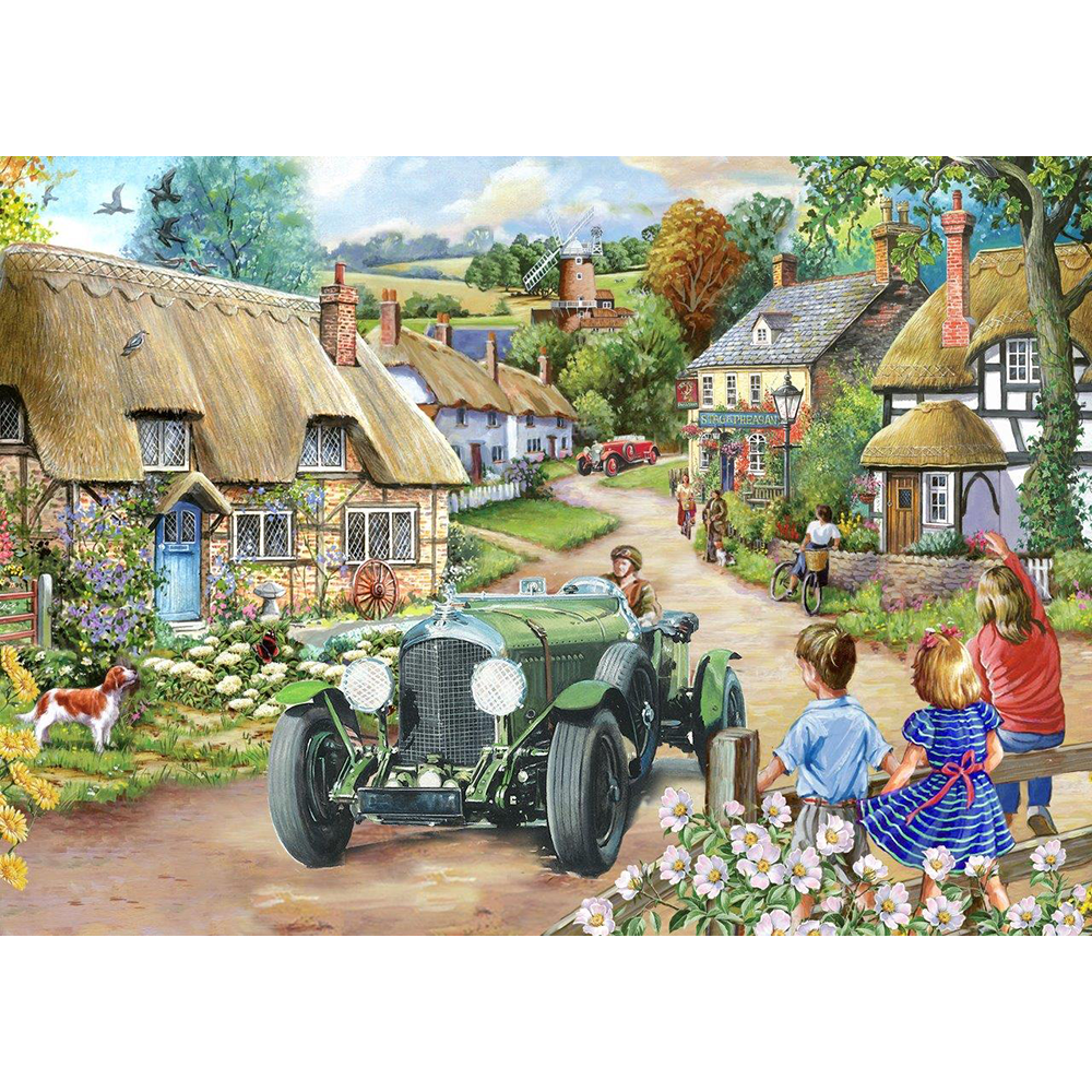 Vintage Run - Big 500 Piece Jigsaw Puzzle For Adults, With Extra Large Pieces