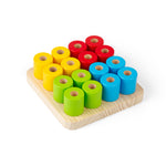Wobbly Peg Board Wooden Stacking Toy