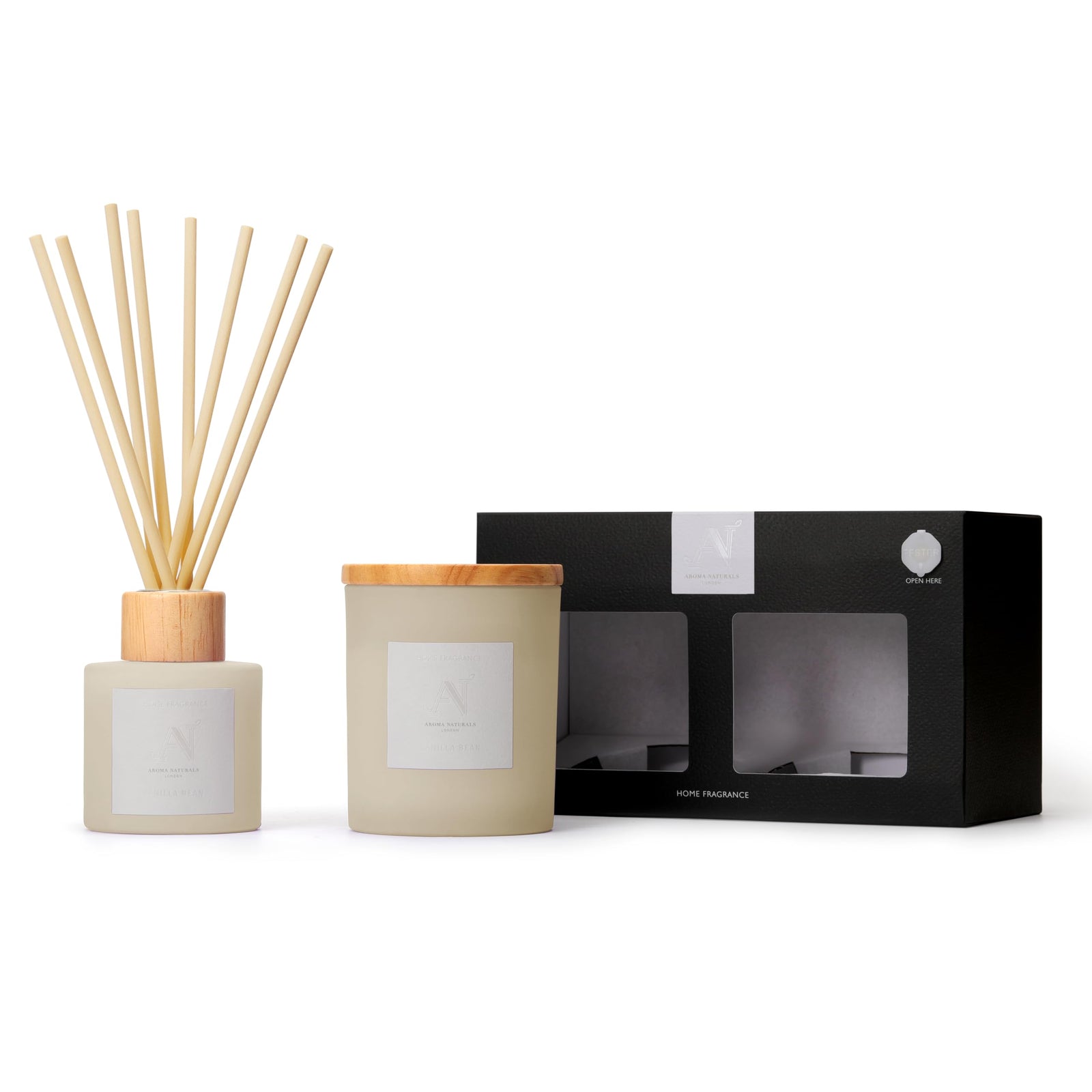 Frosted Decadence Candle & Diffuser Gift Set –  Vanilla Bean