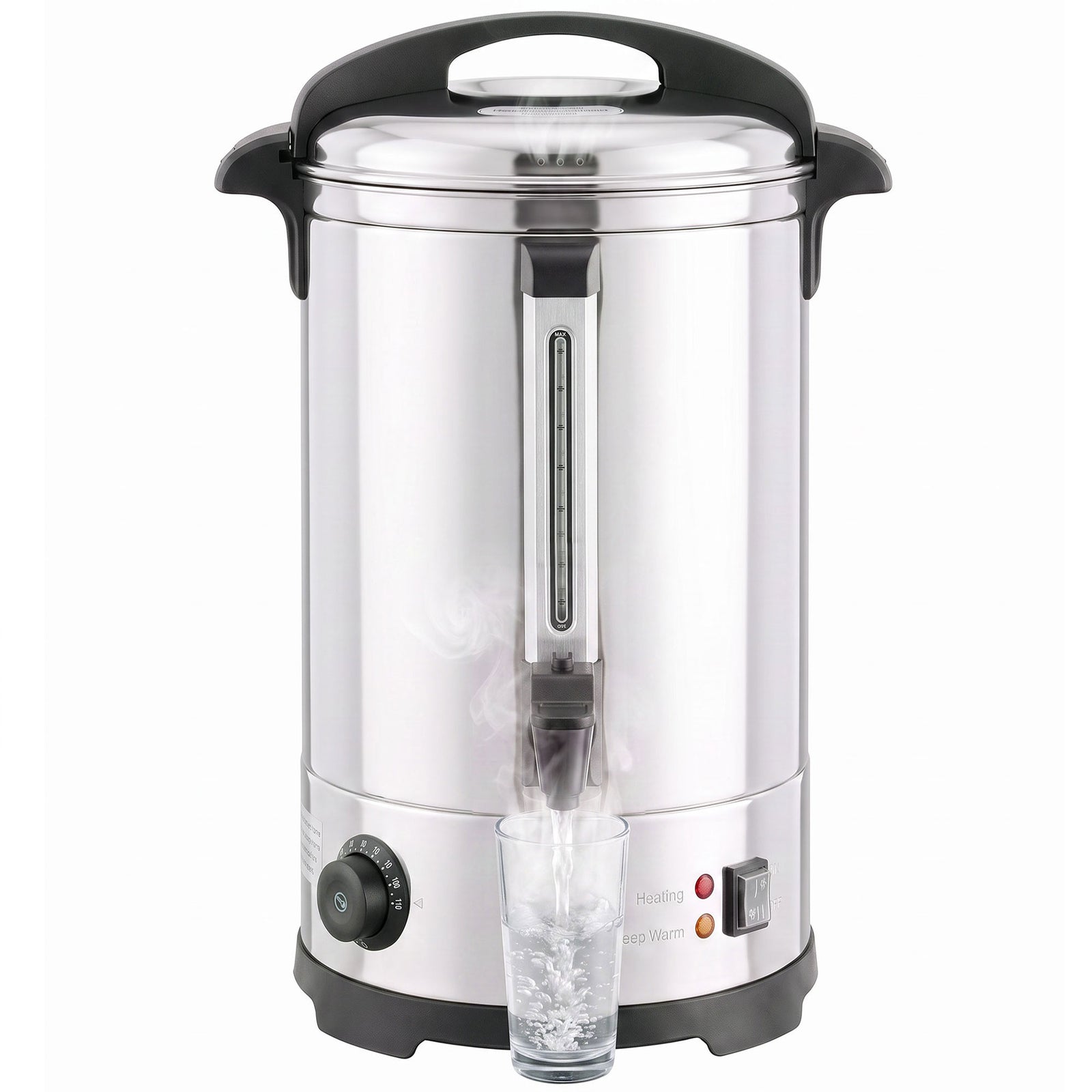 Catering Urn, Stainless Steel Tea Urn With Keep Warm | 13L | Silver
