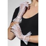 Fingerless Lace Gloves | White
