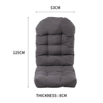 Outdoor Waterproof Tufted Swing Seat Cushion | Dark Gray