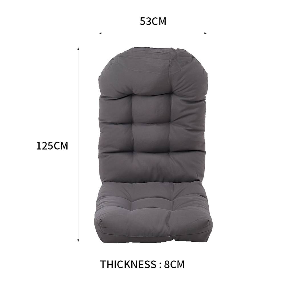 Outdoor Waterproof Tufted Swing Seat Cushion | Dark Gray