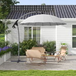 2.7m Cantilever Banana Parasol W/ Cross Base