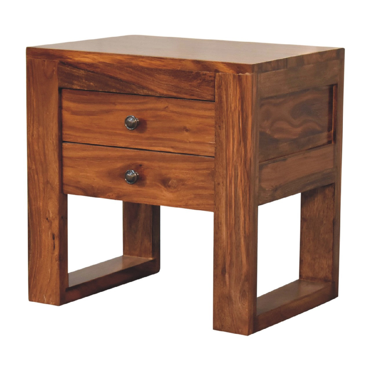 Solid Wood U-square Honey Bedside
