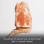 Himalayan Salt Lamp Home Decor Mood Light With Dimmer And Flame Main
