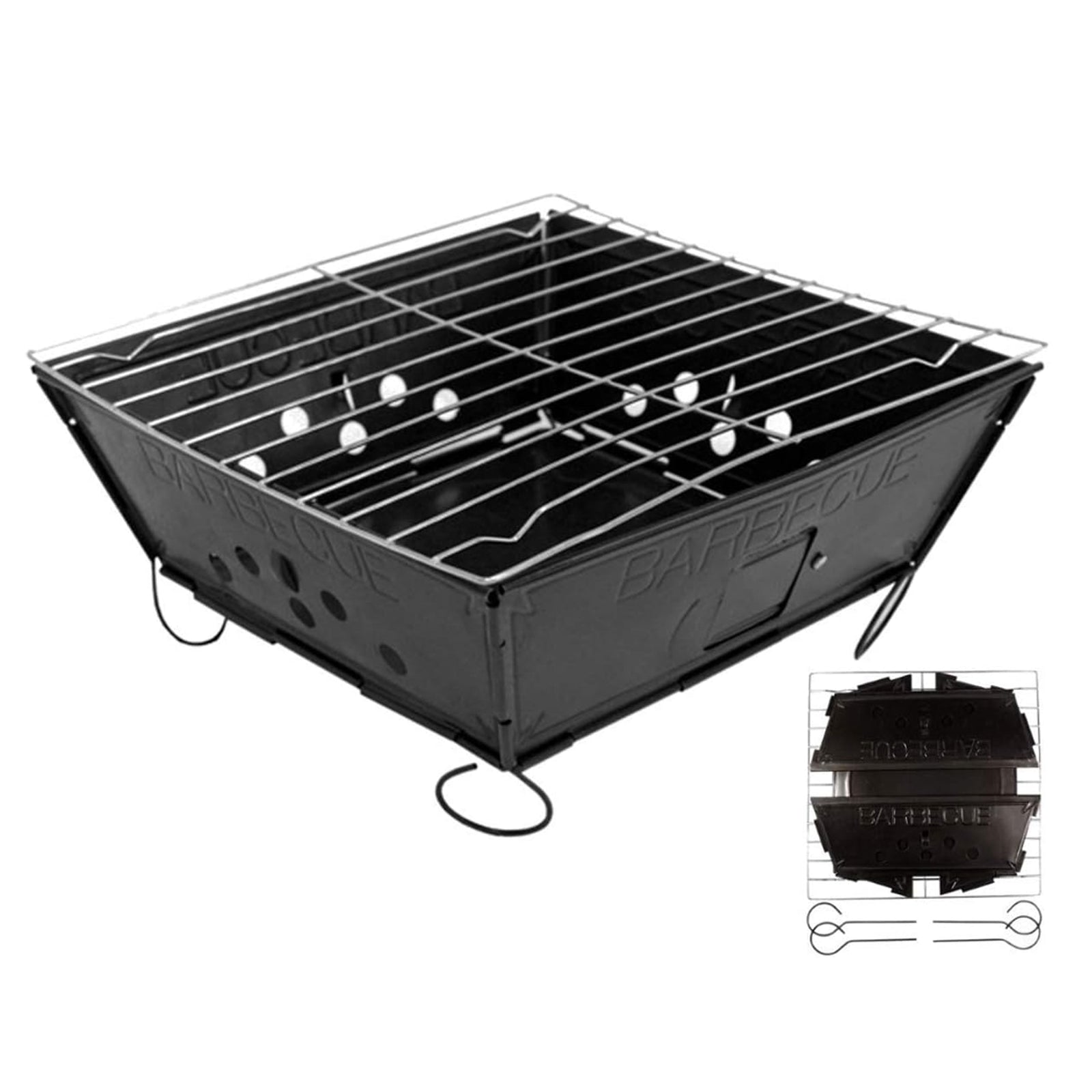 Portable Bbq With Applewood Wood Chips