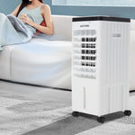 8L Portable Evaporative Air Cooler with Remote Control, 3-Speed Air Cooling Fan, Oscillation, Timer, Ice Packs & Wheels