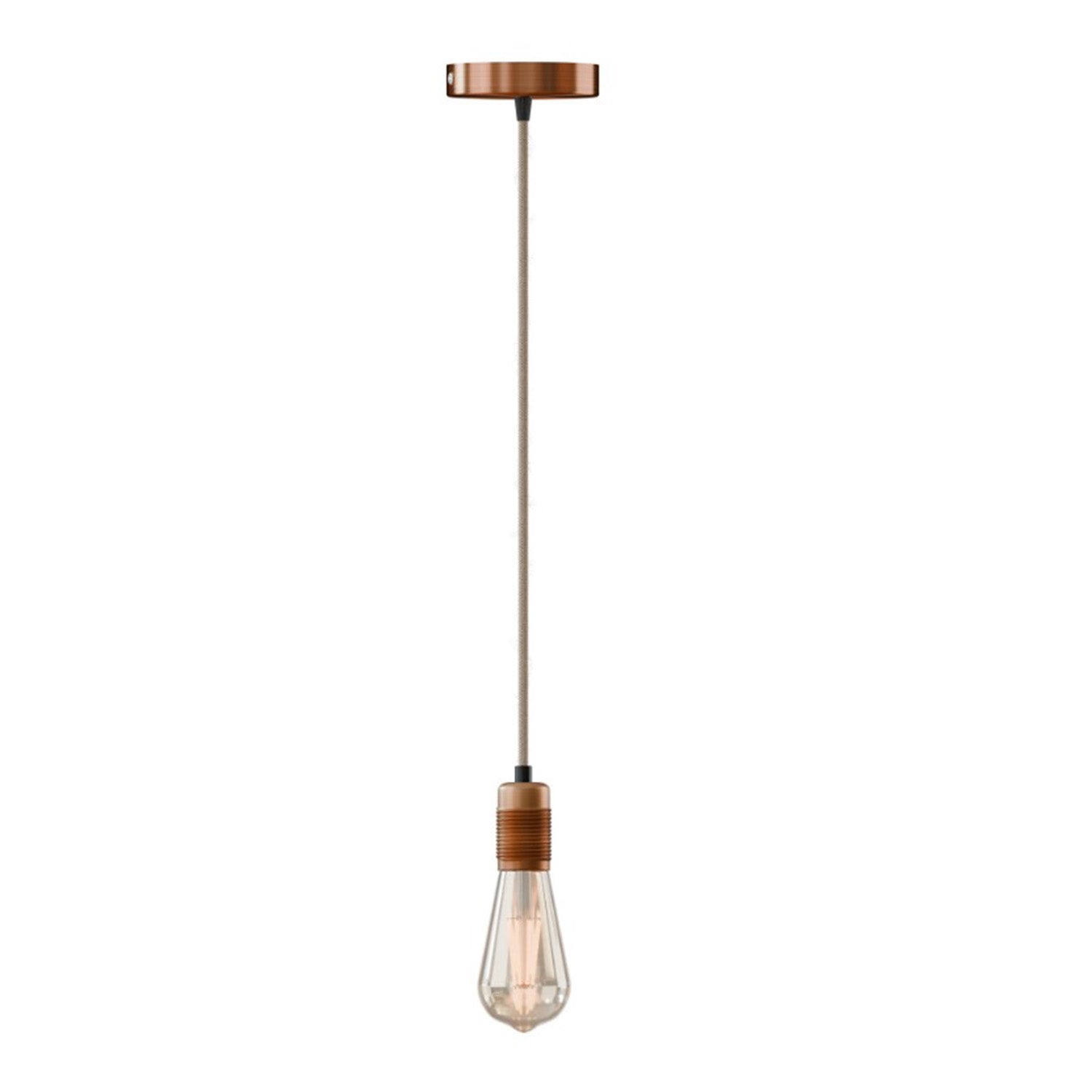Bath Plus TB+ Adjustable Industrial Hemp Rope Pendant Light