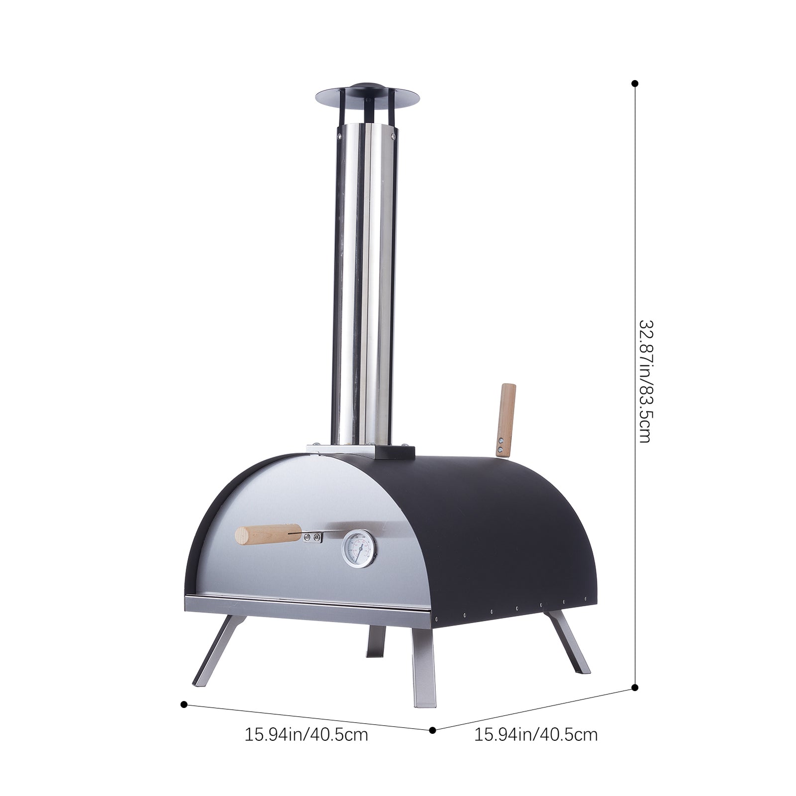 Outdoor Stainless Steel Stone-baked Pizza Oven