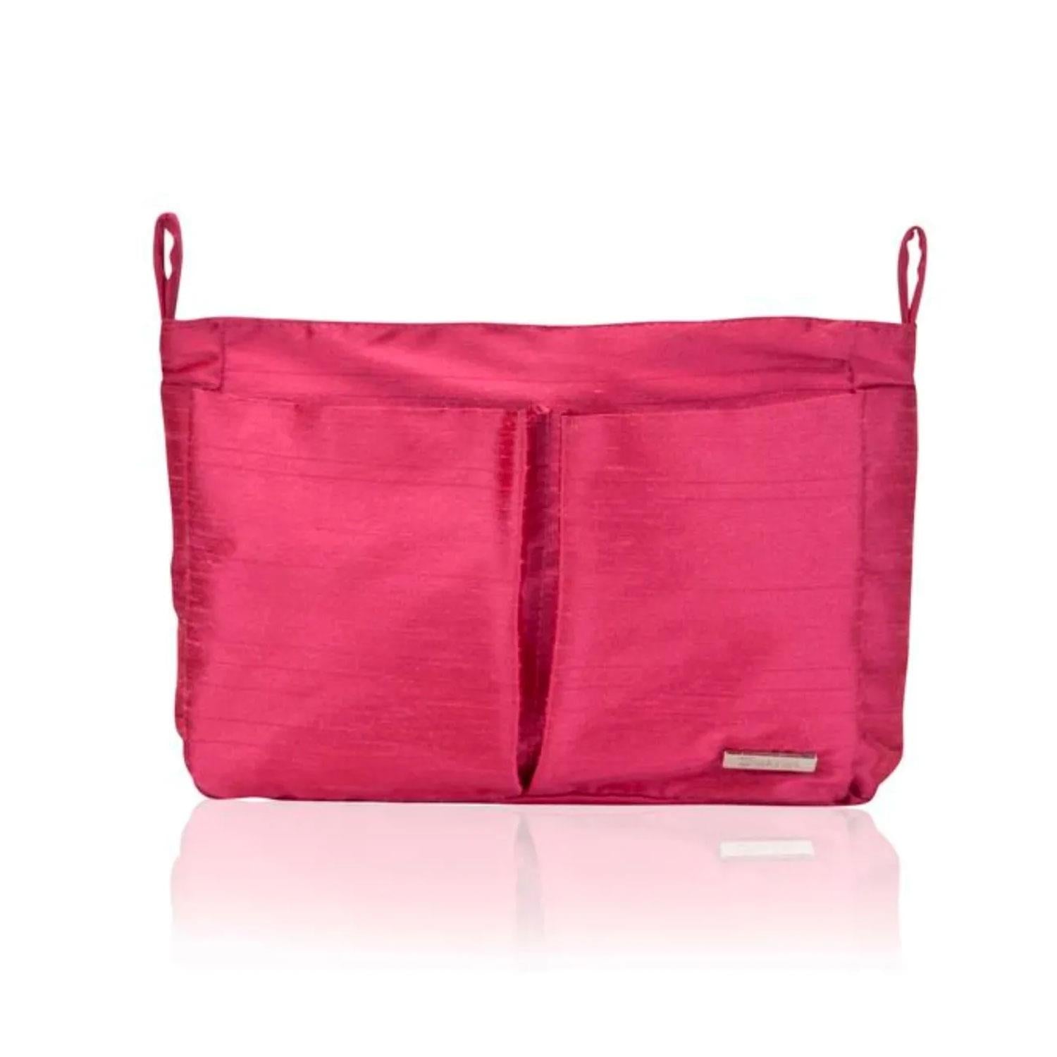 Handbag Organizer With 6 Holders For Bags & Accessories, Pink