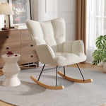 Breeins Modern Rocking Chair With High Backrest