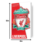 Liverpool FC Birthday Card Official Product