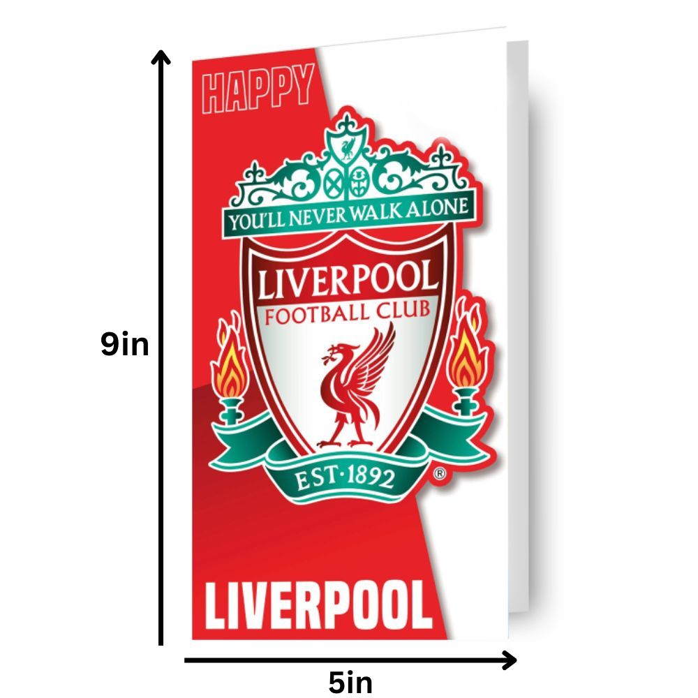 Liverpool FC Birthday Card Official Product