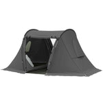 3 Man Tent, 3000mm Waterproof, Living Area, 2 Bedrooms | Dark Grey