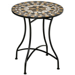 60cm Mosaic Round Bistro Table Outdoor Garden Side Table