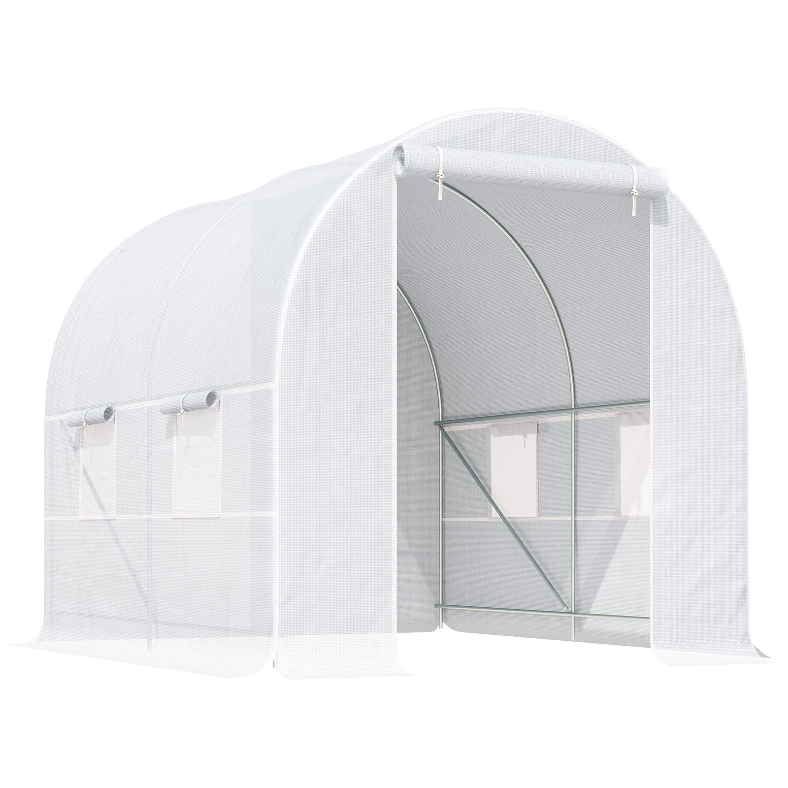Garden Greenhouse Polytunnel 2.5lx2w M