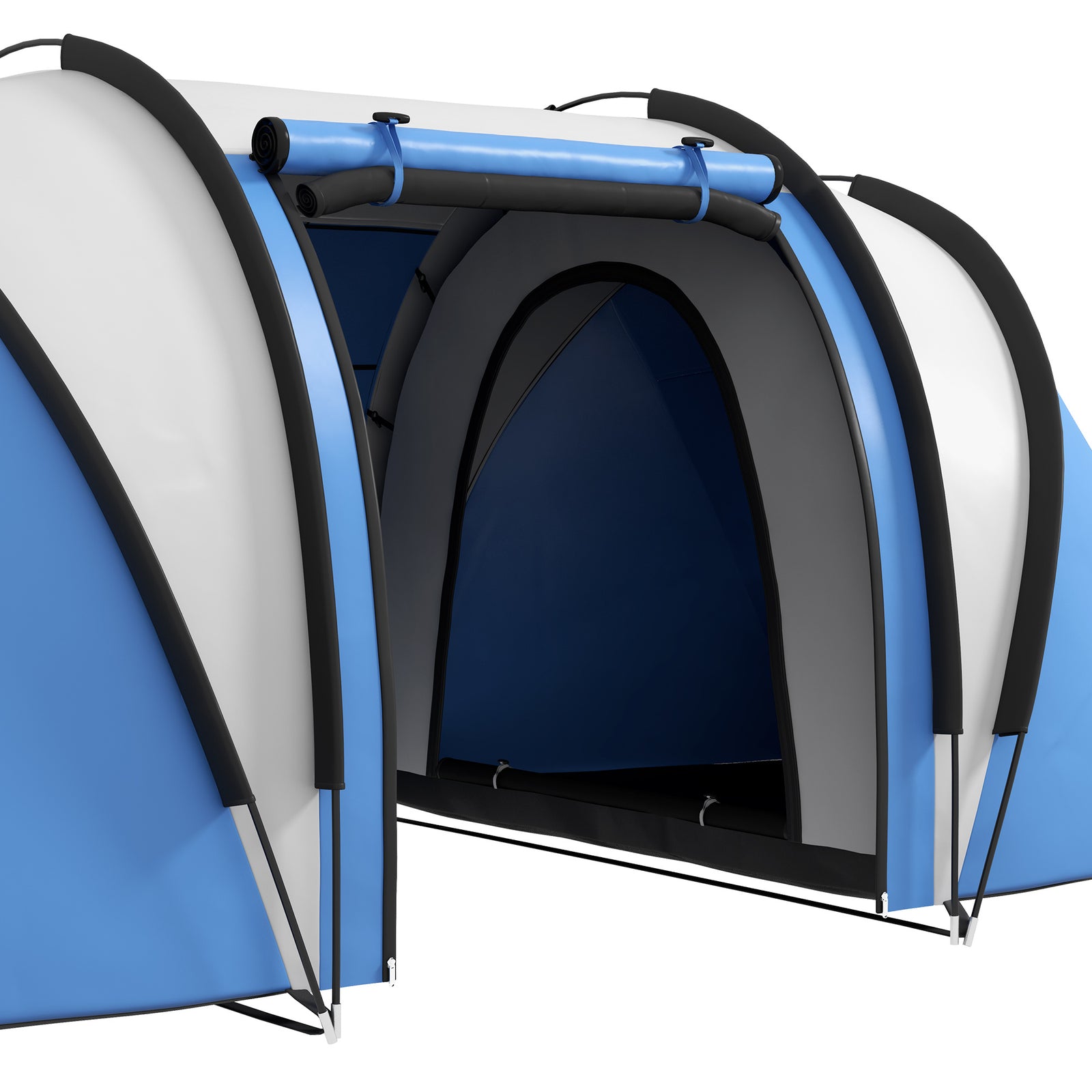 2 Bedroom Camping Tent With Living Area, 3000mm Waterproof | Blue