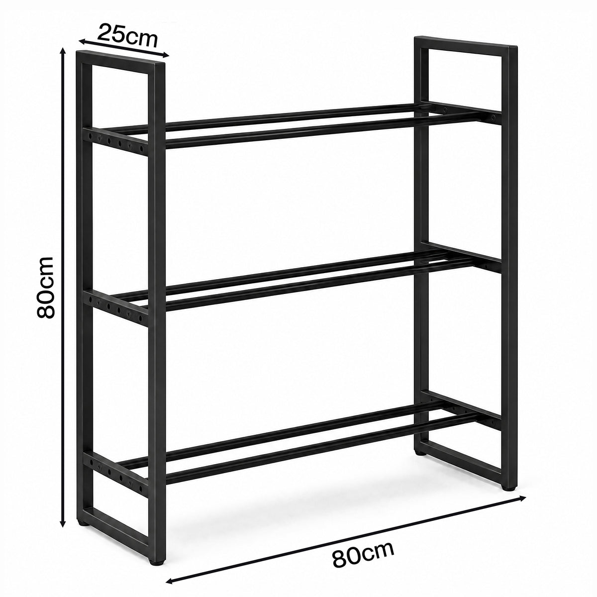 Centra 3 Tier Adjustable Steel Dumbbell Rack 270kg Heavy Duty Weight Storage