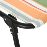 Foldable Beach Chaise Lounge 4 Adjustable Positions | Set of 1 | Multi Colour