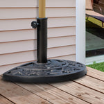 9kg Half Round Parasol Base