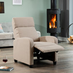 Medina Manual Push Back Recliner Armchair | Cappuccino