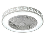50cm Dia Led Ceiling Fan Light With Remote & App Control, Modern White Wrought Iron Ceiling Light