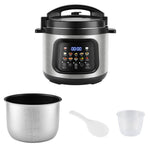 6l Smart Electric Pressure Cooker With Led Display, 1000w Multi Cooker, 12 Preset Cooking Menus, Touch Control, Non-stick Inner Pot