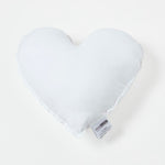 Super Microfibre Heart Shaped Cushion Pad | 45cm x 45cm | White