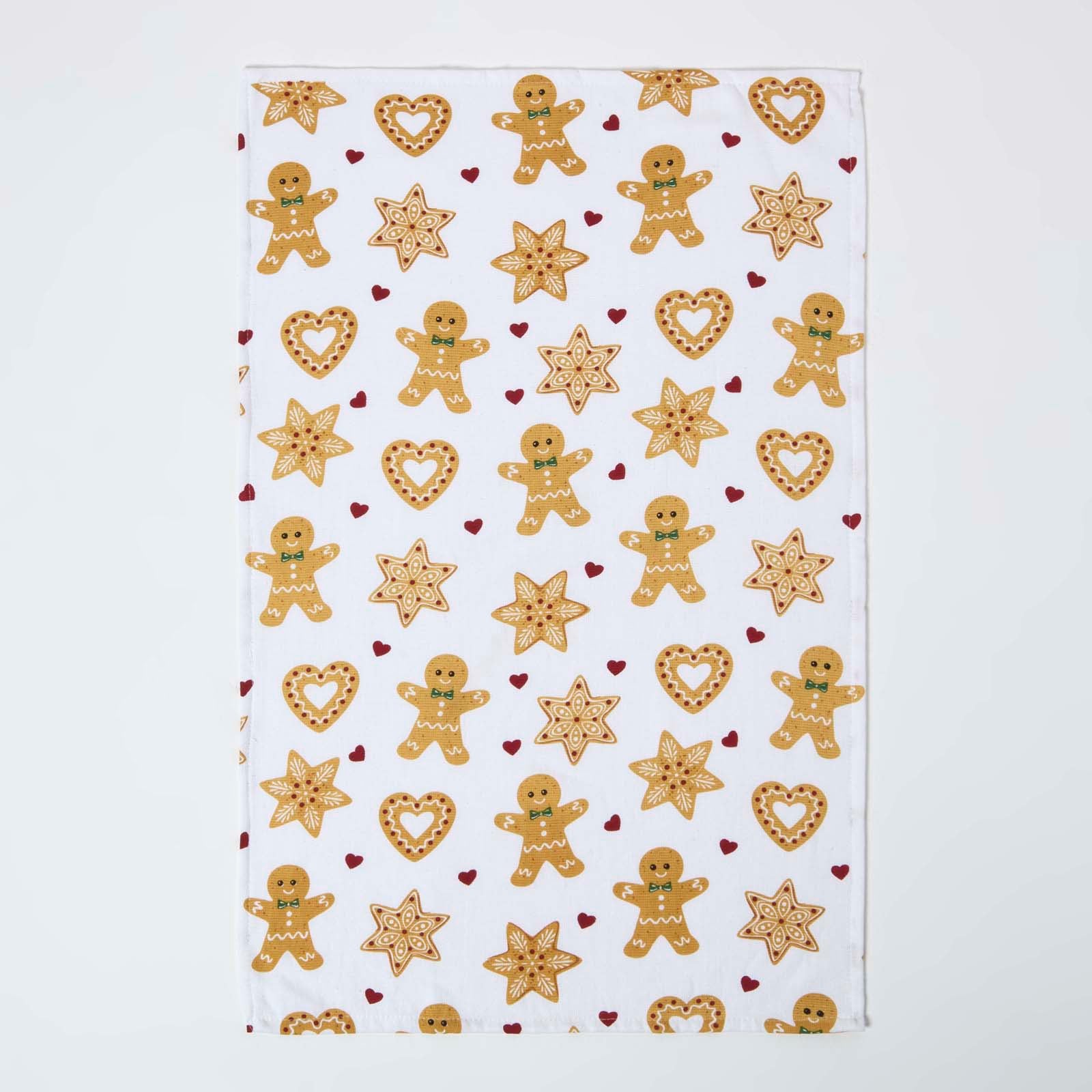 Gingerbread Man Christmas Tea Towel