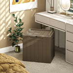 107 L Plastic Storage Chest With Lock Hole And Handles | One Size | Dark Brown
