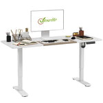 Height Adjustable Electric Standing Desk Preset | White