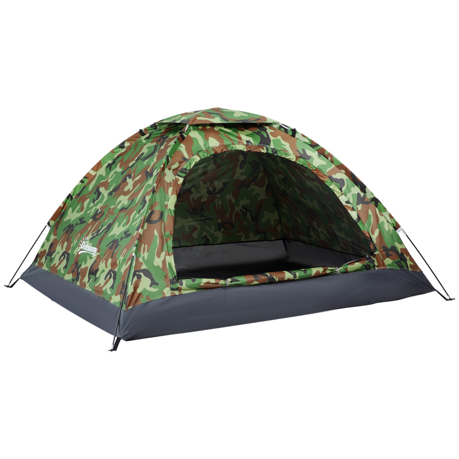 Camping Tent For 2 Person Dome Tent With Storage Pocket | Multi Colour