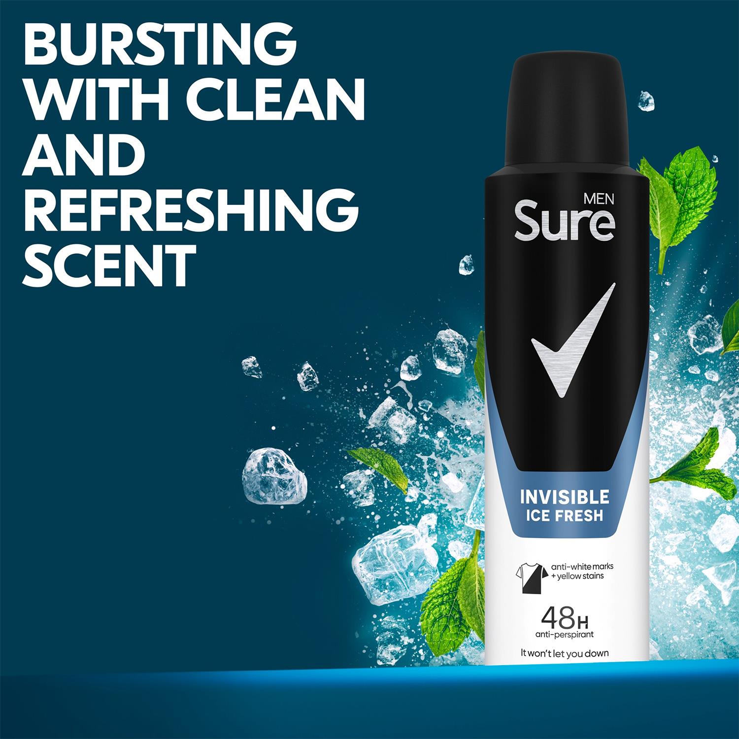 Multi Pack Alcohol Free Men Motion Sense Body Spray Deodorant, 250ml, 12pk | One Size