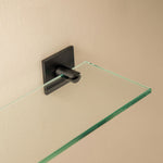 Glass Bathroom Shelf Organizer 40cm Chrome Stick Collection