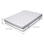 Hybrid Mattress, Medium Firm – Pocket Springs, Breathable Foam, Fire-resistant, Edge Support | King