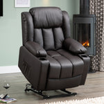 Sheridan Dual Motor Electric Riser Recliner With Massage And Heat | Brown