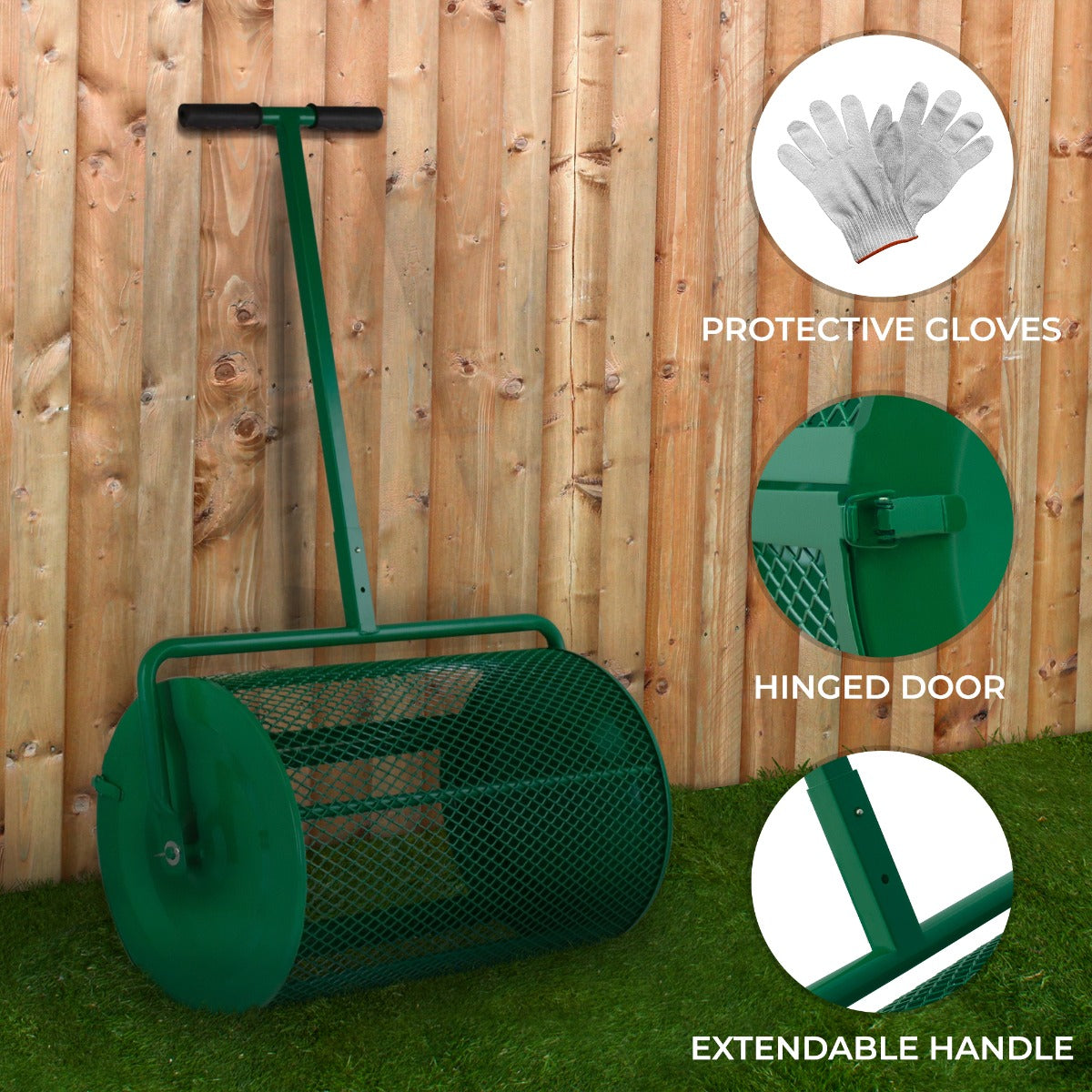 Compost & Peat Moss Spreader | Green