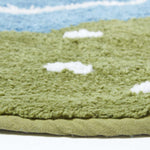 Cotton Tufted Green Bird Kids Rug