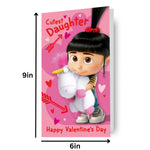 Minions 'cutest Daughter' Valentine's Day Card Official Product
