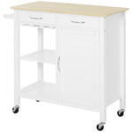 Trolley Cart With Cupboard, Rolling Wheels