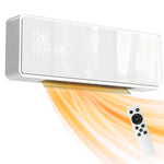 2000w Ceramic Electric Heater With Fan, Wall Mounted | White