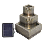Multi-tier Modern Garden Fountain With Led Lights