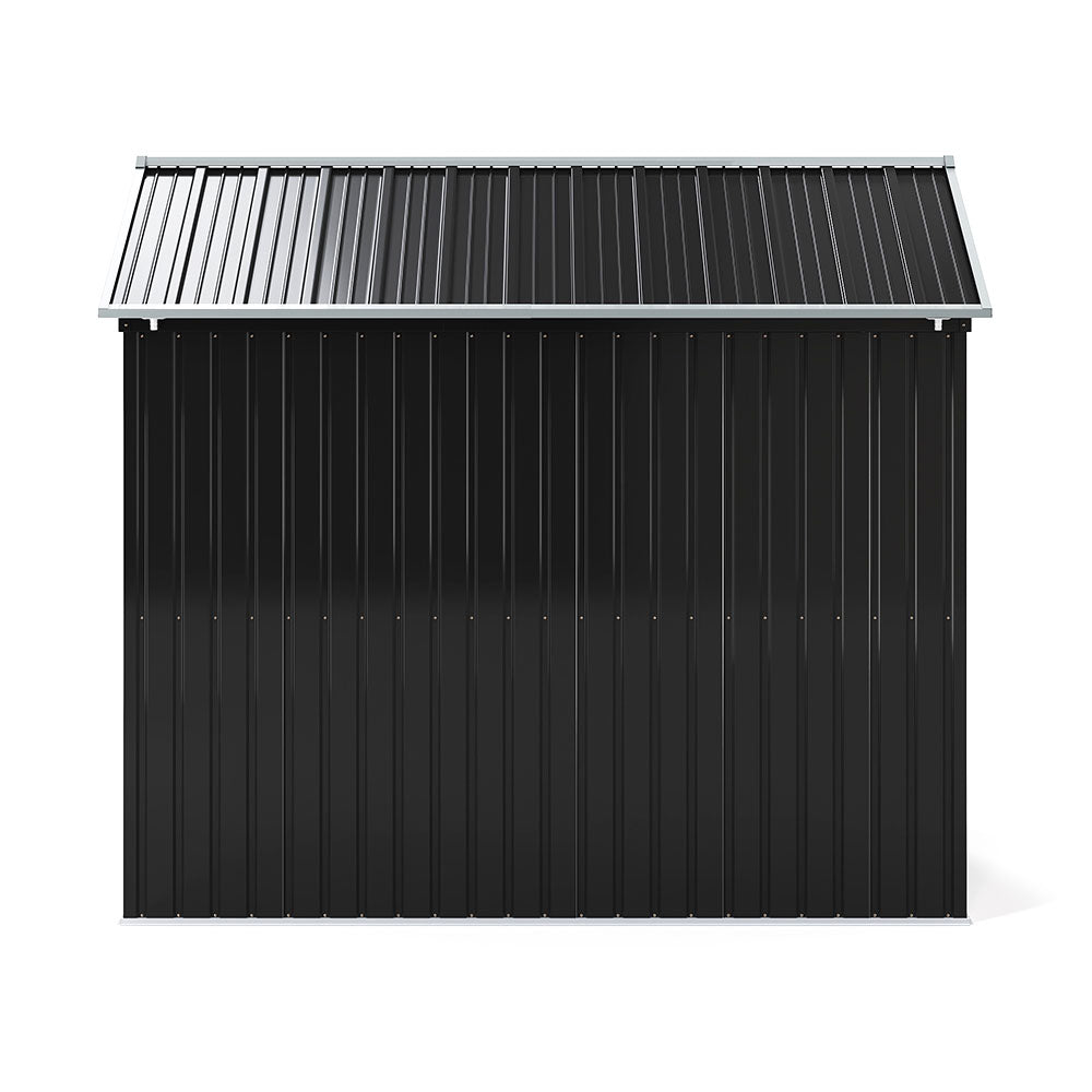 8.3 X 5.4ft Durable Metal Storage Shed With Lockable Double Doors Apex Roof Garden Shed