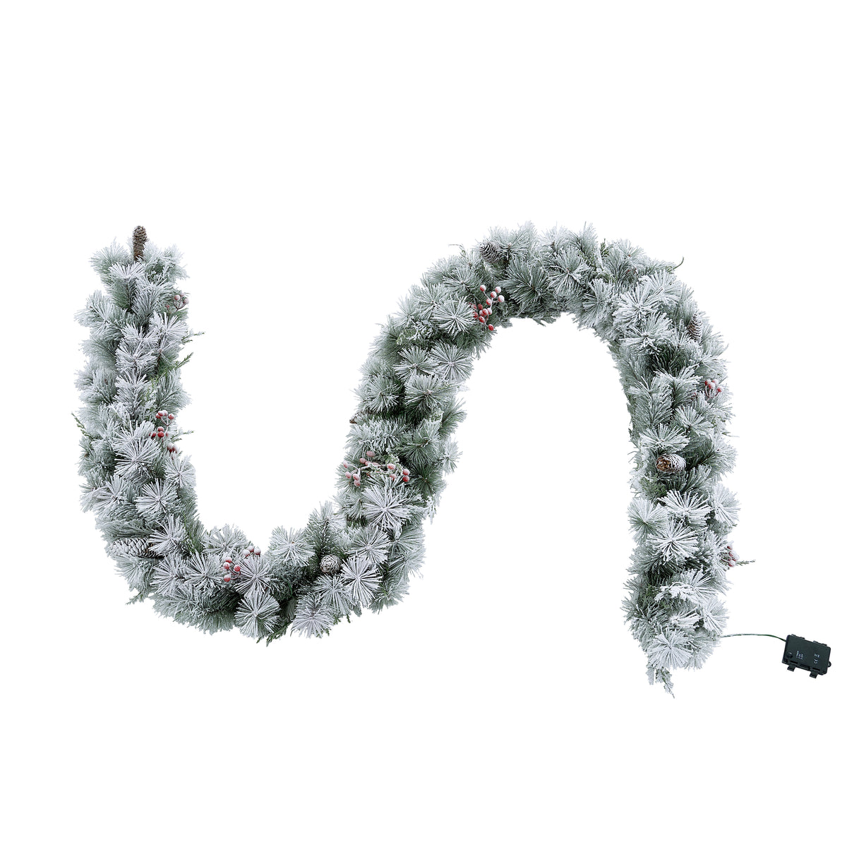 Indoor & Outdoor Living Aurora Winter Glow Christmas Garland